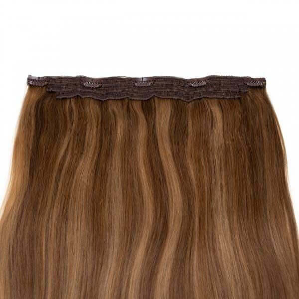 SEAMLESS1 HAIR EXTENSIONS ΤΡΕΣΑ ΜΕ 1 ΚΛΙΠ CARAMEL BLEND 55CM