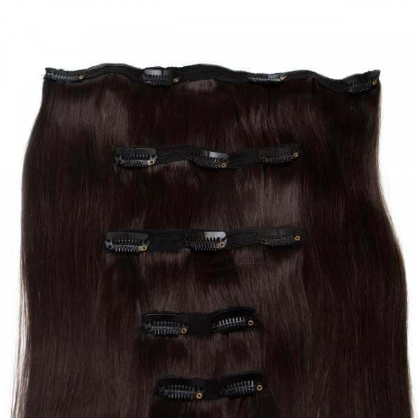 SEAMLESS1 HAIR EXTENSIONS ΤΡΕΣΑ ΜΕ ΚΛΙΠ 5 ΚΟΜΜΑΤΙΑ CAVIAR 55ΕΚ