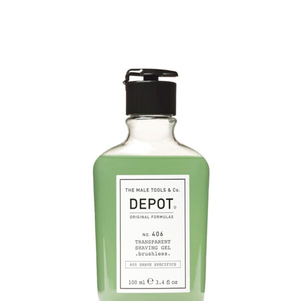 Depot 406.TRANSPARENT SHAVING GEL_brushless